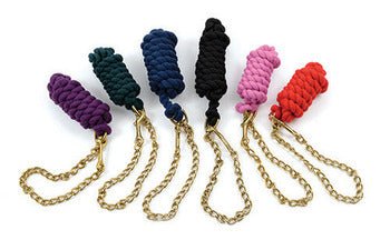 SHIRES 8' COTTON LEAD WITH CHAIN - The Tack Shoppe