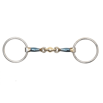 Shires Blue Alloy Loose Ring with Lozenge - The Tack Shoppe