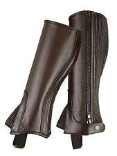 Shires Childs Leather Half - Chaps - The Tack Shoppe