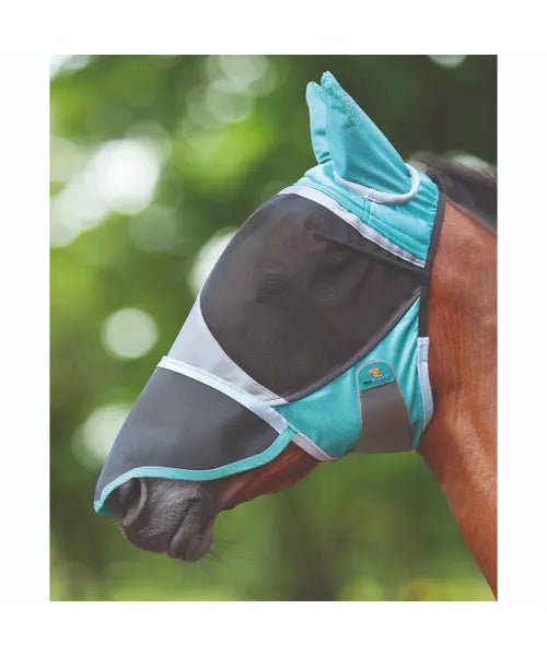 Shires Deluxe Fly Mask with Ears and Nose - The Tack Shoppe