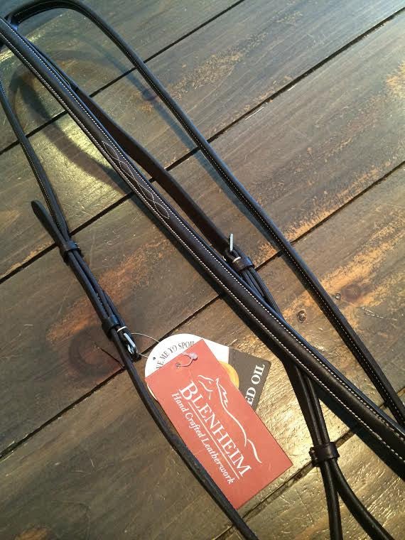 Shires Fancy Stitched Standing Martingale Havana - The Tack Shoppe
