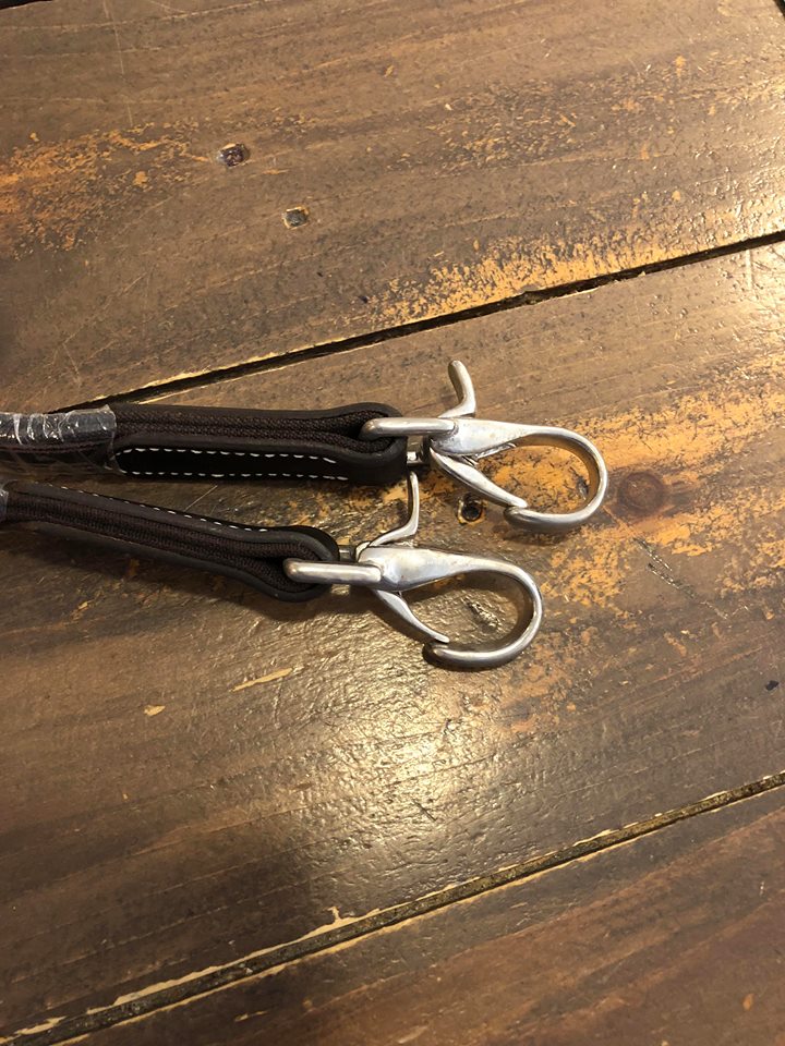Shires Leather and Elastic Side Reins - The Tack Shoppe
