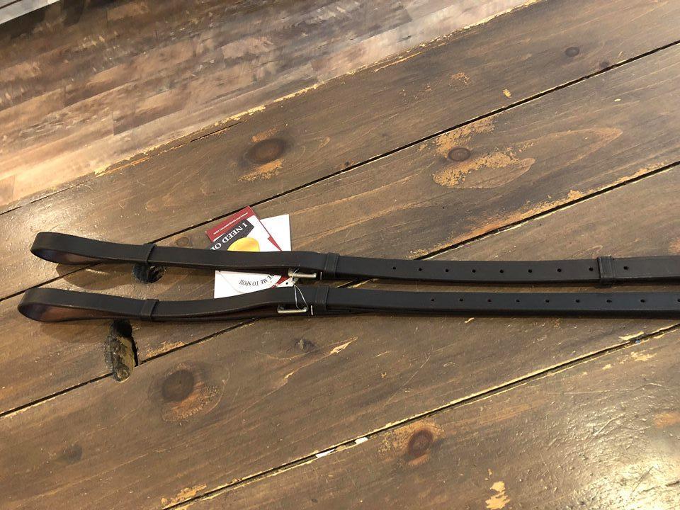 Shires Leather and Elastic Side Reins - The Tack Shoppe