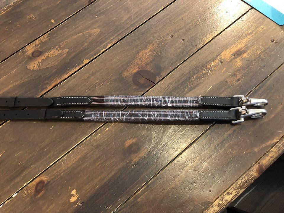 Shires Leather and Elastic Side Reins - The Tack Shoppe