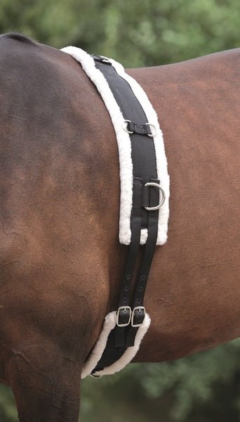 Shires Nylon Lunging Surcingle with Fleece Padding - The Tack Shoppe