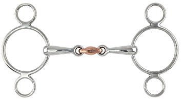 Shires Two - Ring Copper lozenge Gag - The Tack Shoppe