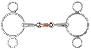 Shires Two-Ring Copper French Link Gag
