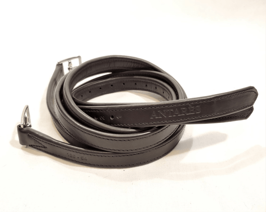Signature by Antares Stirrup Leather - Black - The Tack Shoppe
