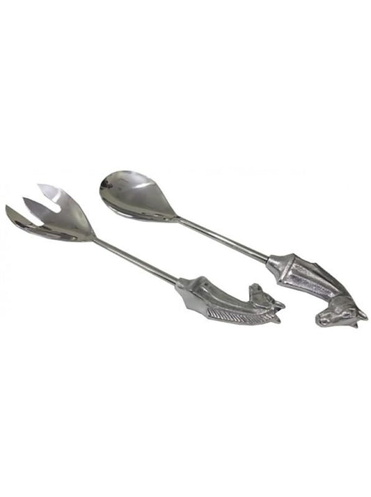 Silver Horse Salad Server Set - The Tack Shoppe
