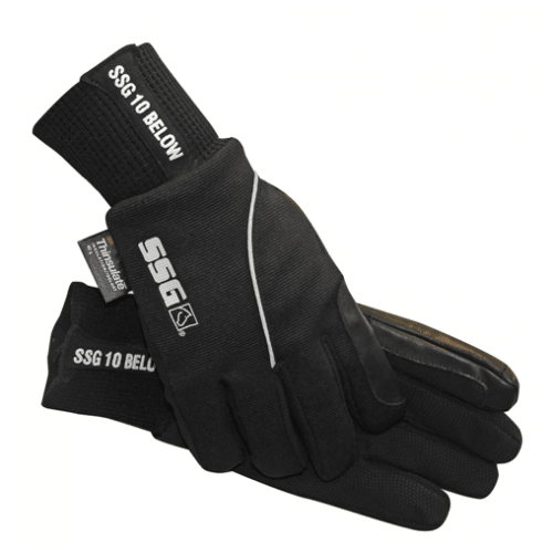 SSG 6400 10 BELOW WATERPROOF GLOVES - BLACK - The Tack Shoppe