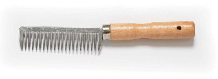 Shires Wooden Handle Aluminum Comb