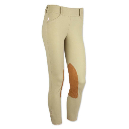Tailored Sportsman 3968 Girls Trophy Hunter Side Zip Low Rise Tan Breeches - The Tack Shoppe