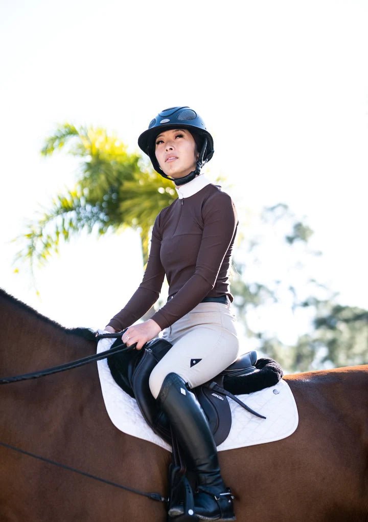 THE FIT EQ: Darby Show Shirt - Cocoa - The Tack Shoppe