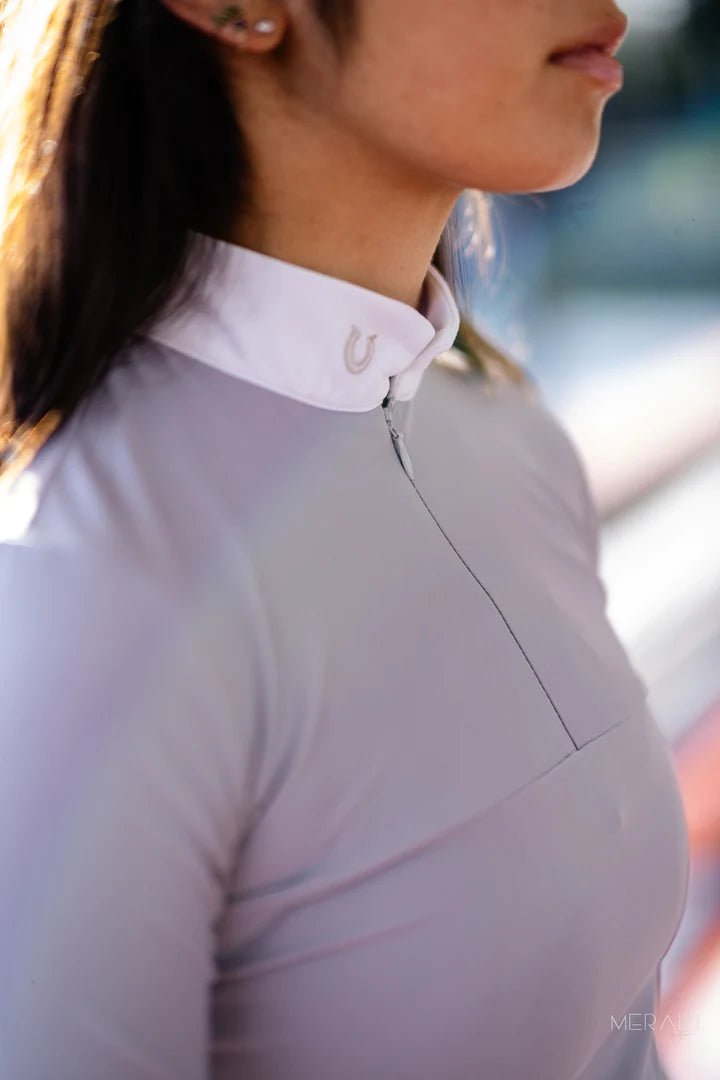 THE FIT EQ: Darby Show Shirt - Periwinkle - The Tack Shoppe