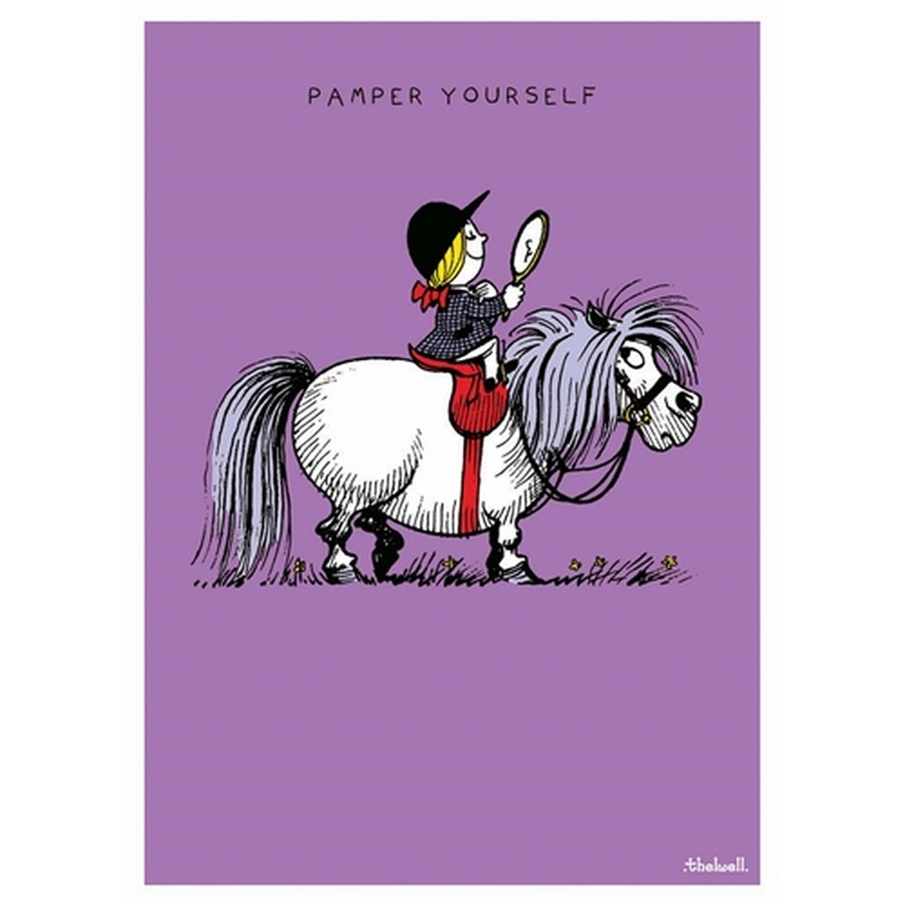 Thelwell Birthday Card - Pamper Yourself - The Tack Shoppe