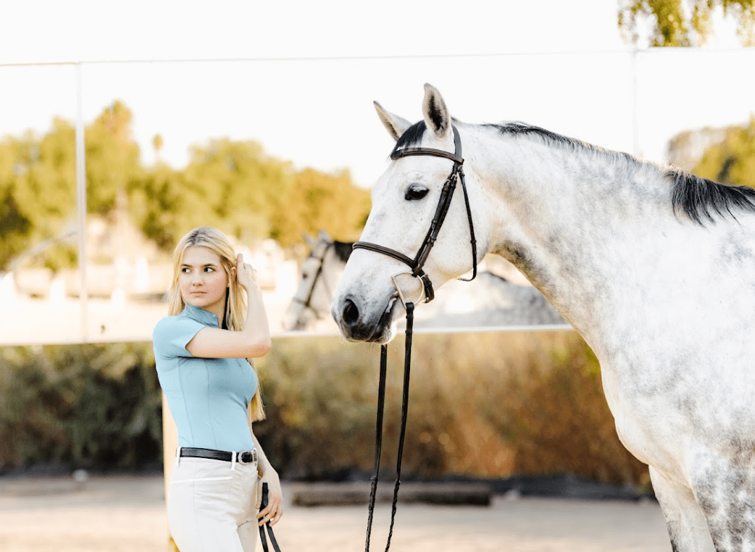 TKEQ The 'QUINN' Essential Competition Short Sleeve | Sapphire - The Tack Shoppe