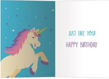 Birthday Card - Magical Unicorn Birthday