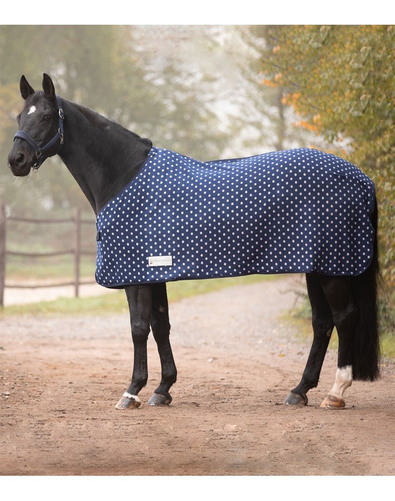 Waldhausen Fleece Cooler - Navy with White Dots - The Tack Shoppe