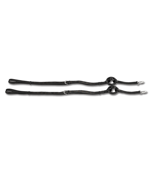 Waldhausen Star Donut Side Reins - Black - The Tack Shoppe